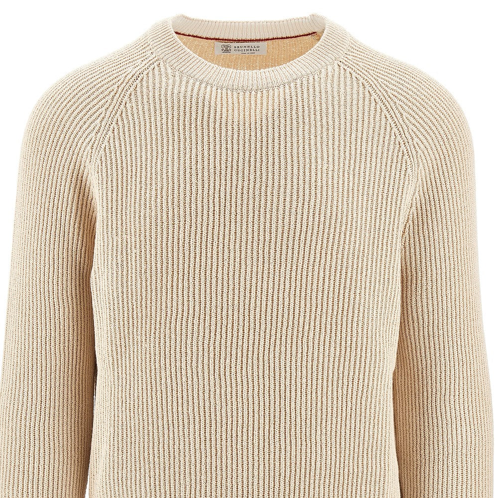Malfilé cotton crewneck sweater