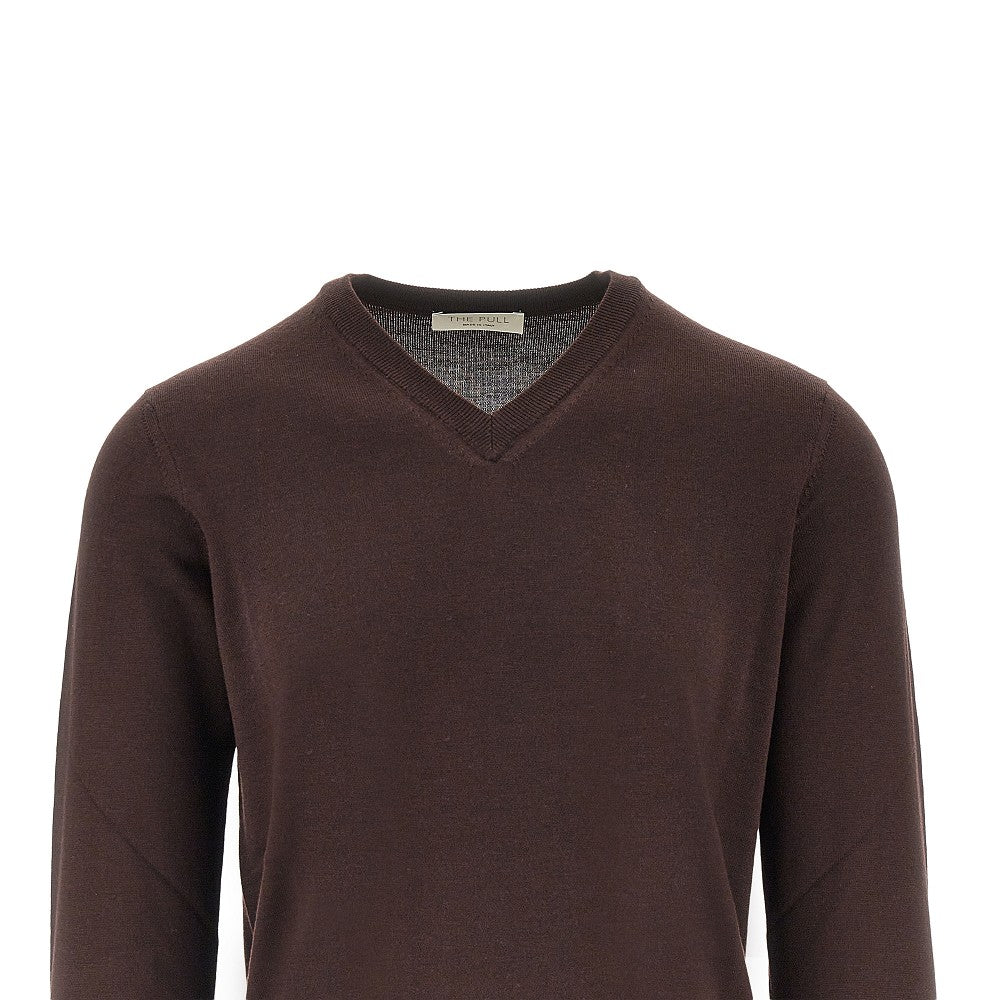 Pullover in maglia di lana merino extrafine