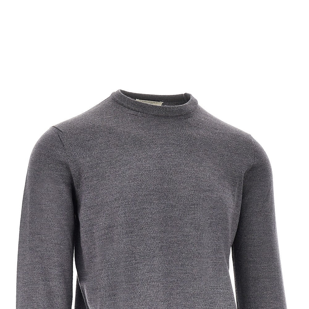 Pullover girocollo in lana merino