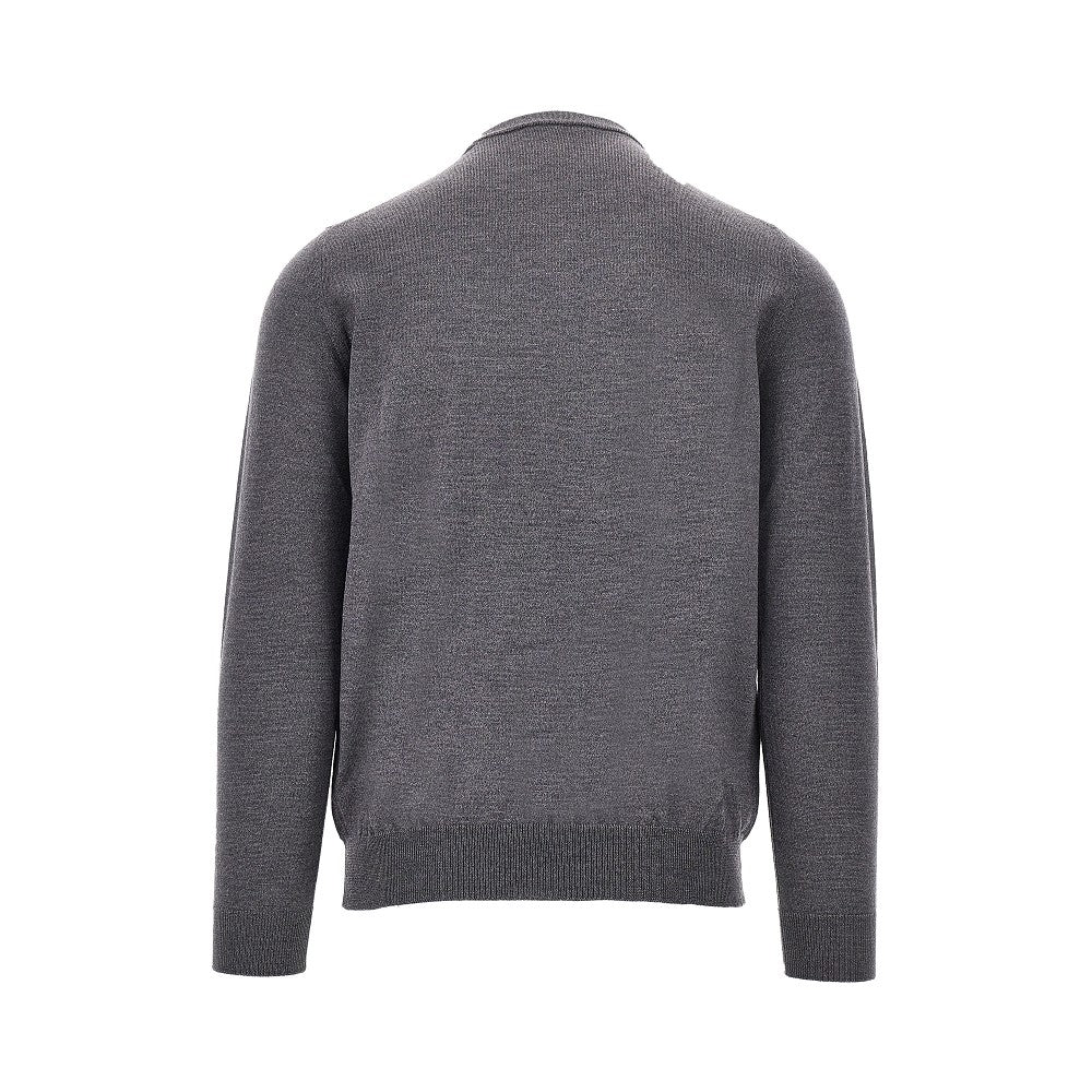 Pullover girocollo in lana merino