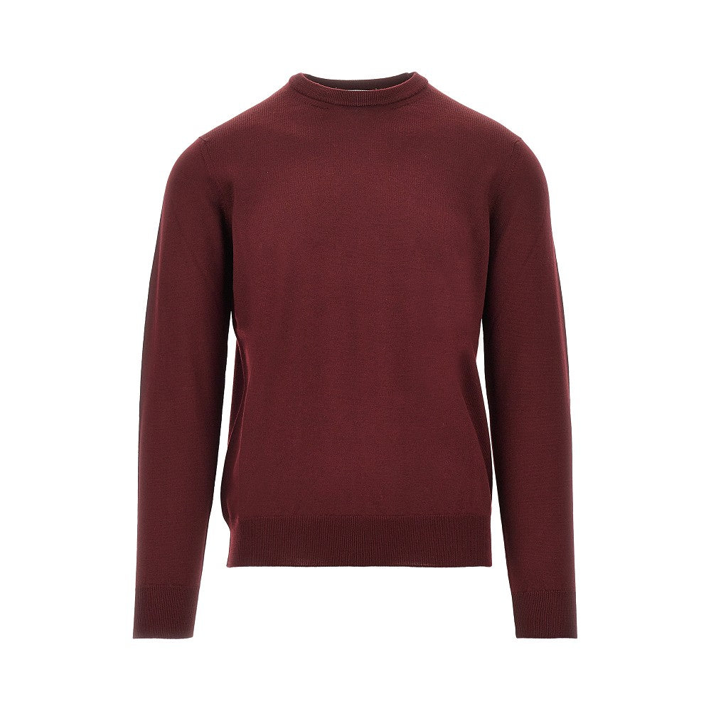 Pullover girocollo in lana merino