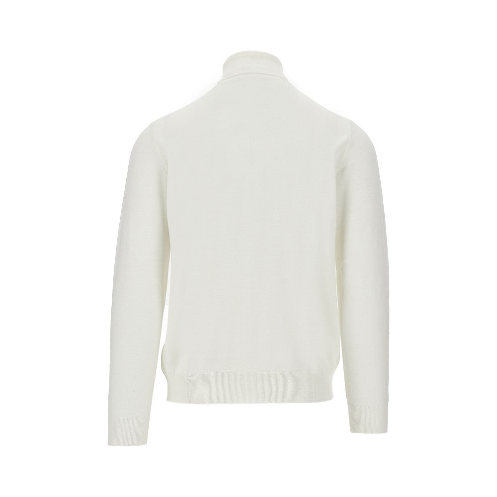 Dolcevita in maglia di lana merino