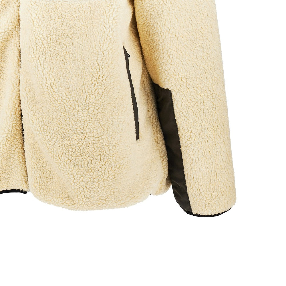 Color Block sherpa fleece jacket