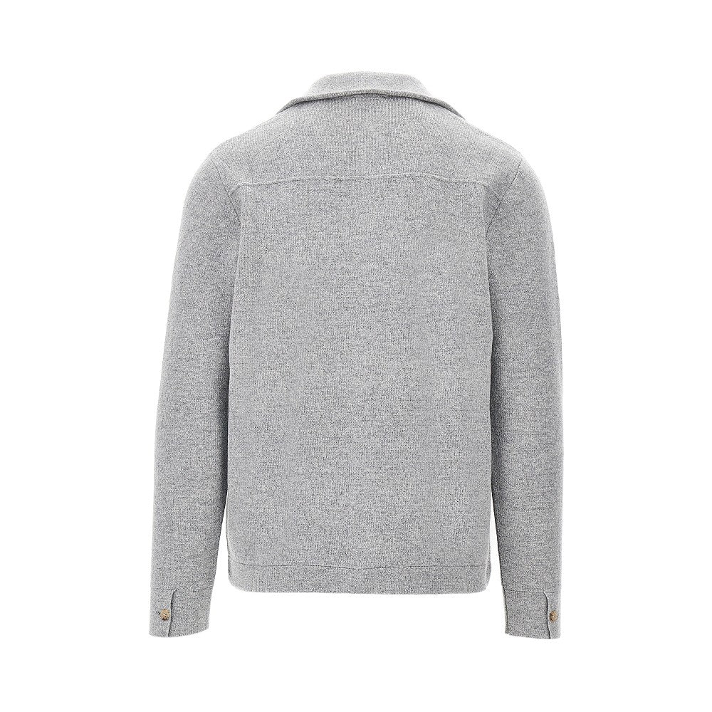 Buttoned wool cardigan