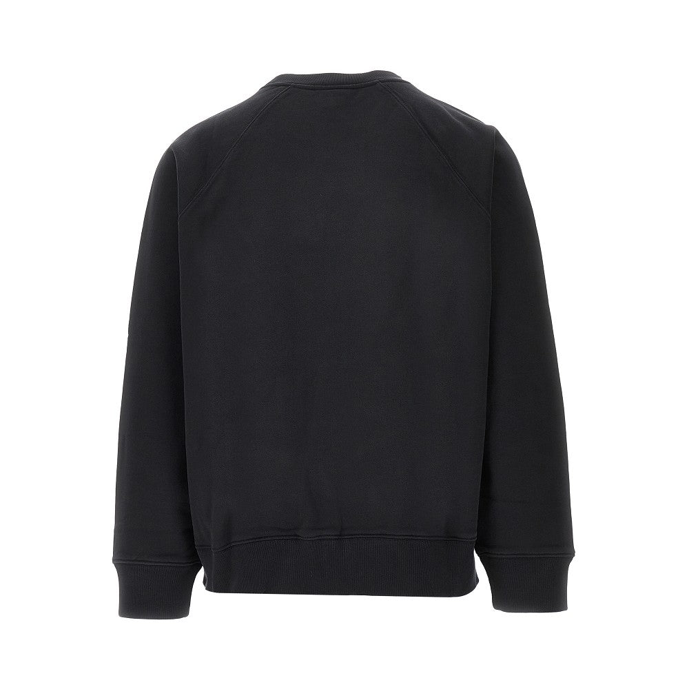 Felpa girocollo oversize con ricamo logo