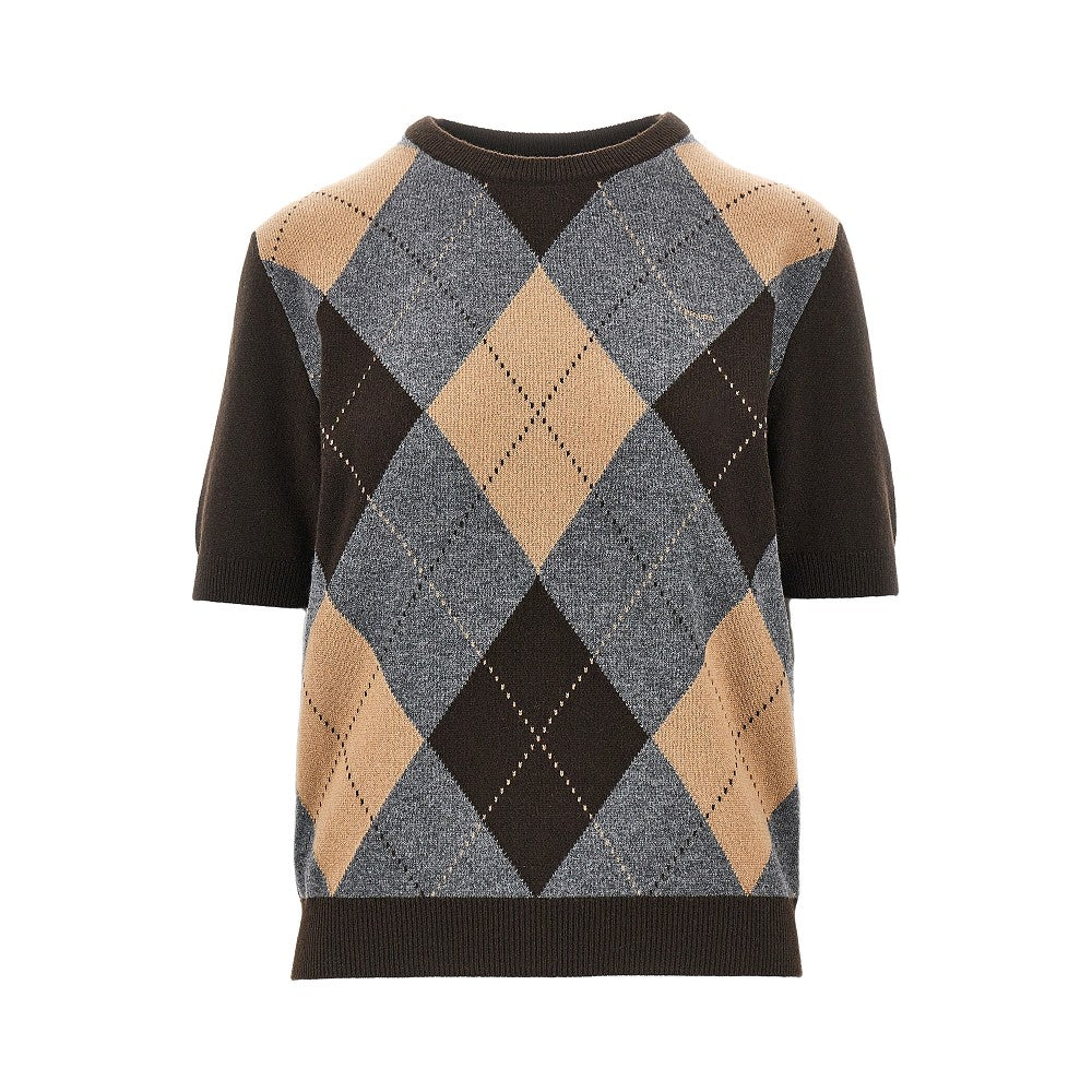 Cashmere lozenge sweater