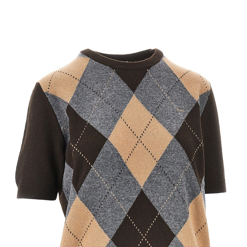 Cashmere lozenge sweater