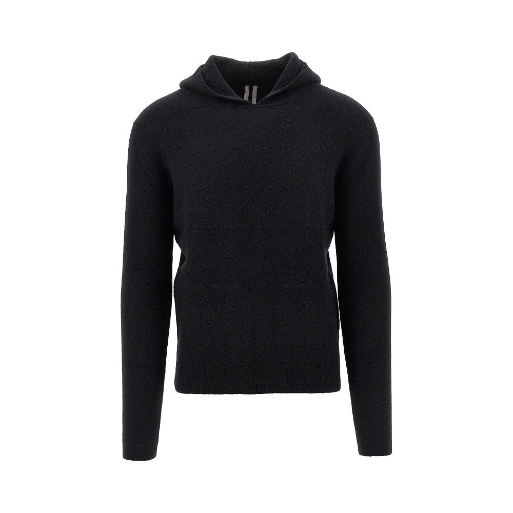 Pullover con cappuccio in maglia