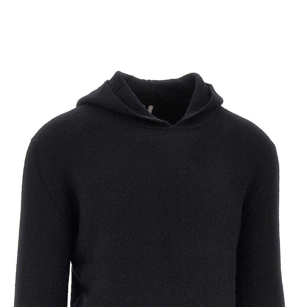 Pullover con cappuccio in maglia