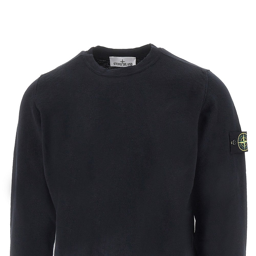 Cotton-blend crewneck sweater
