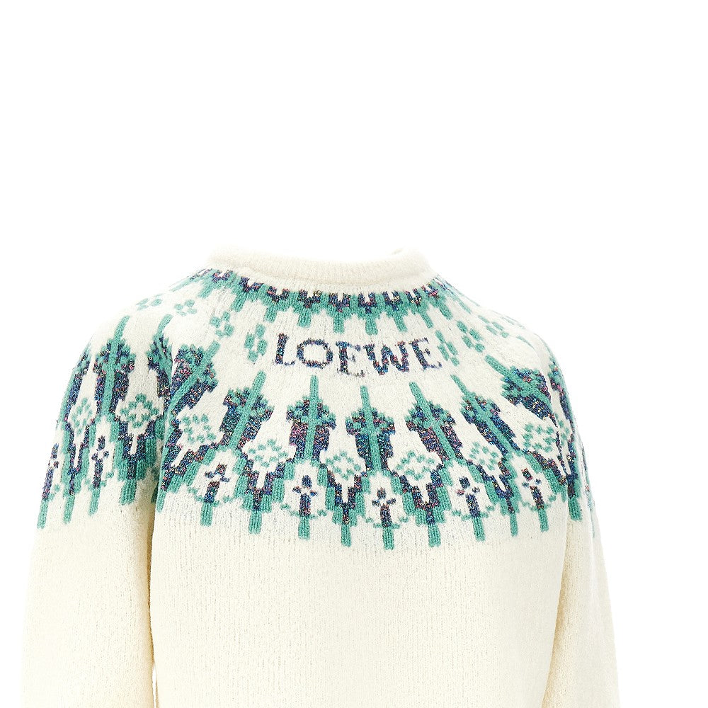 Pullover in misto lana jacquard