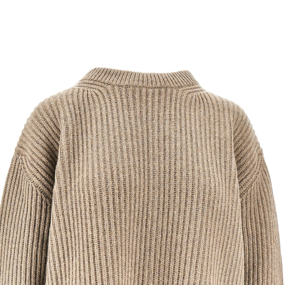 Wool-blend expandable sweater