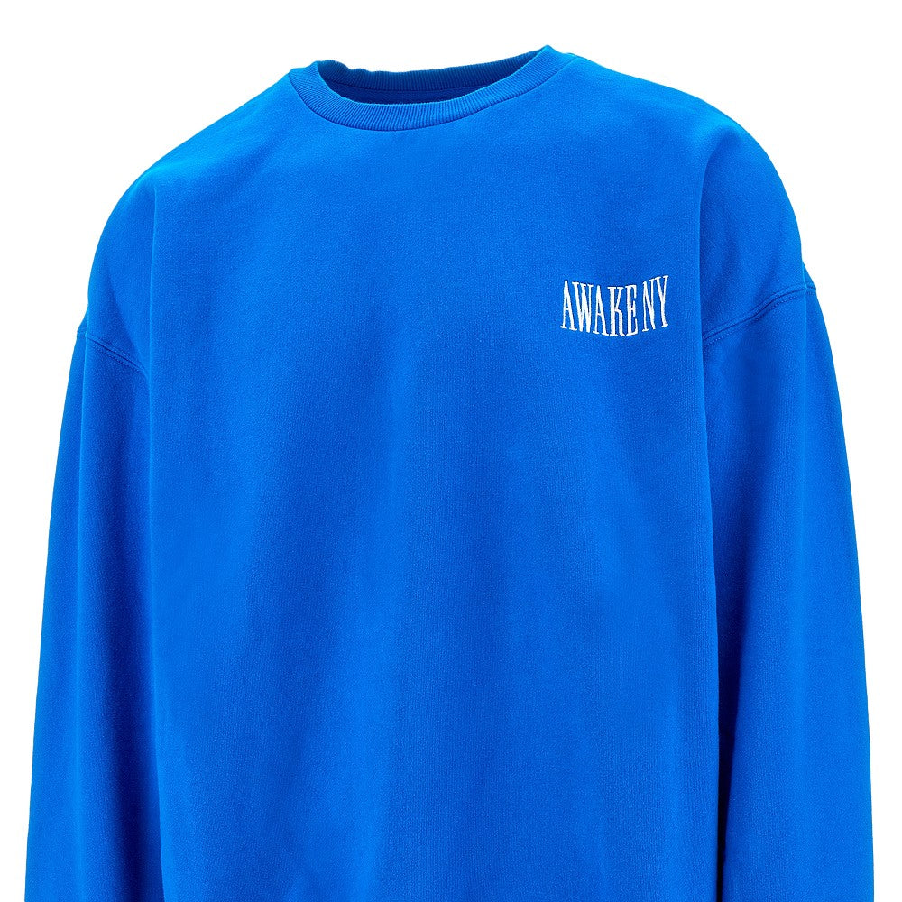 Logo embroidery crewneck sweatshirt