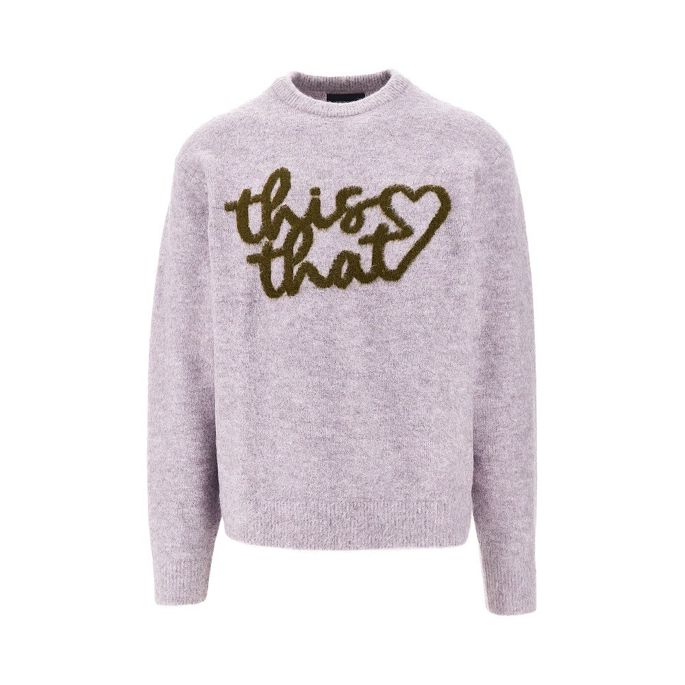 'Heart Logo' knitted sweater