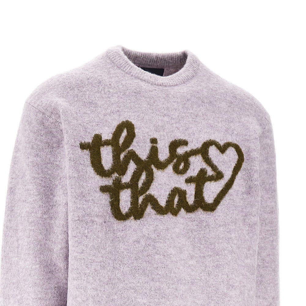 'Heart Logo' knitted sweater