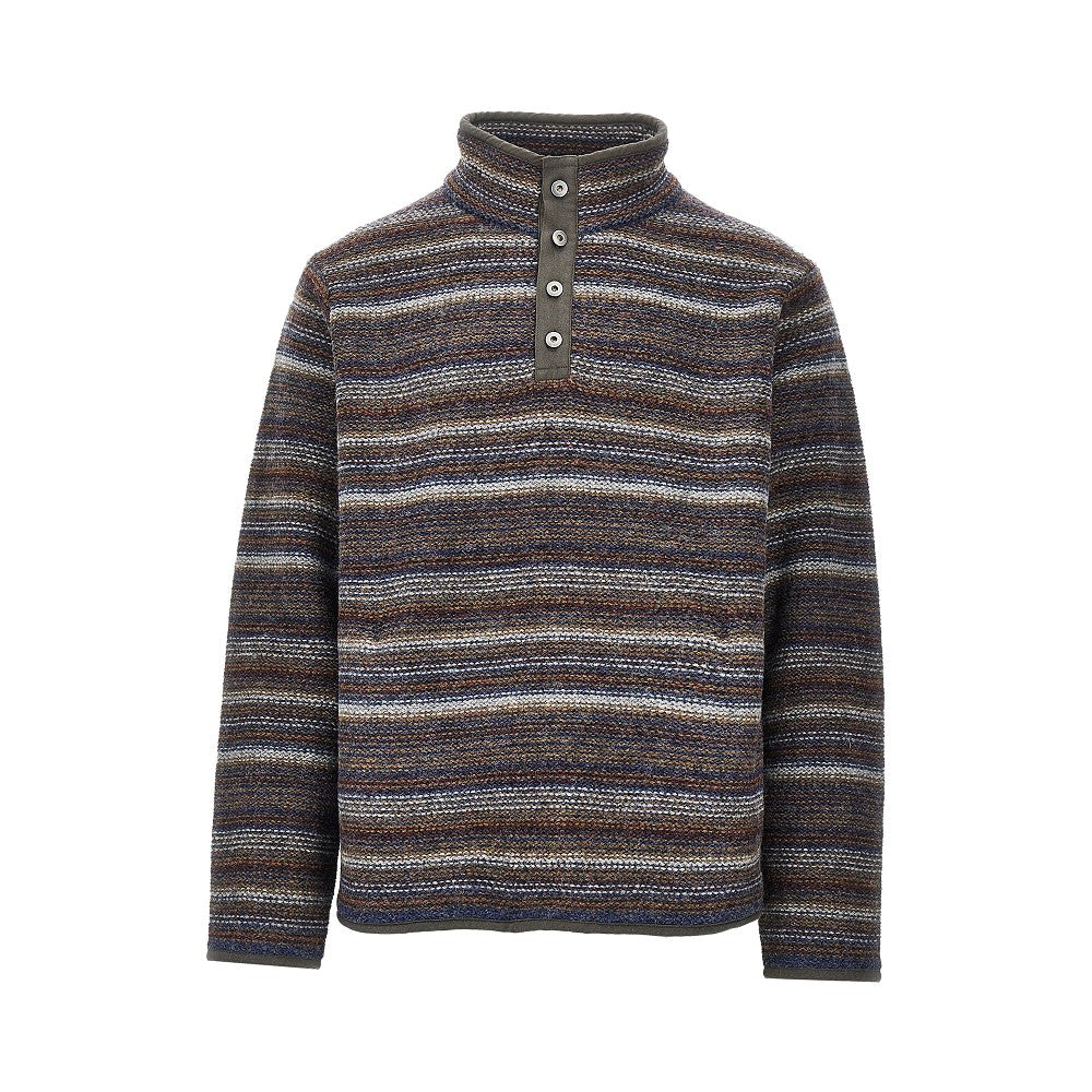 Pullover in lana a righe