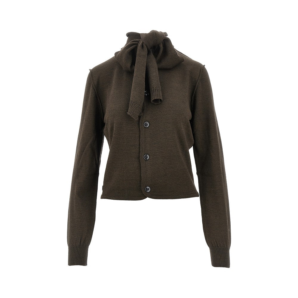 Cardigan 'Twisted' con sciarpina