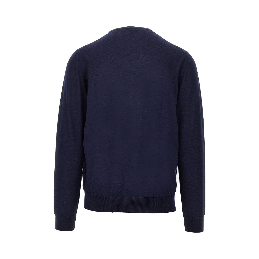 Superfine wool crewneck sweater