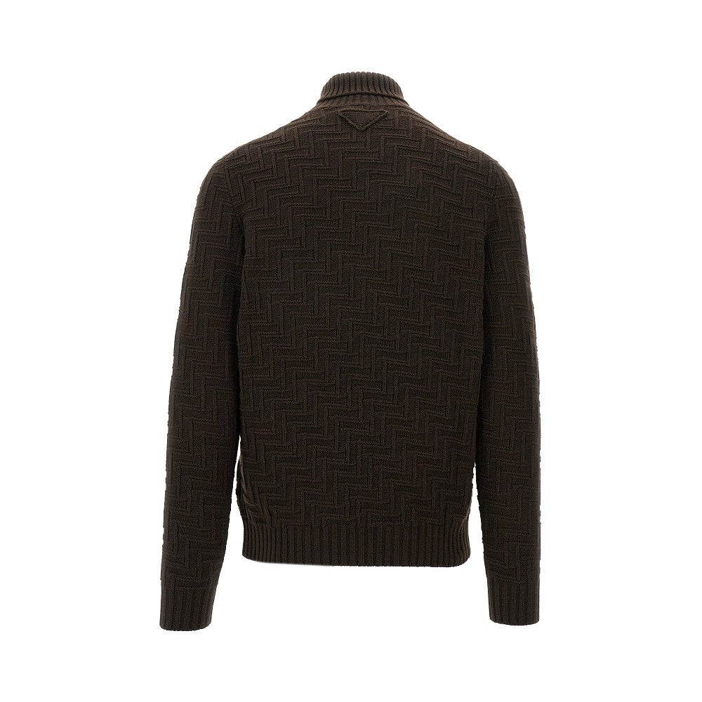 Wool and cashmere turtleneck sweater