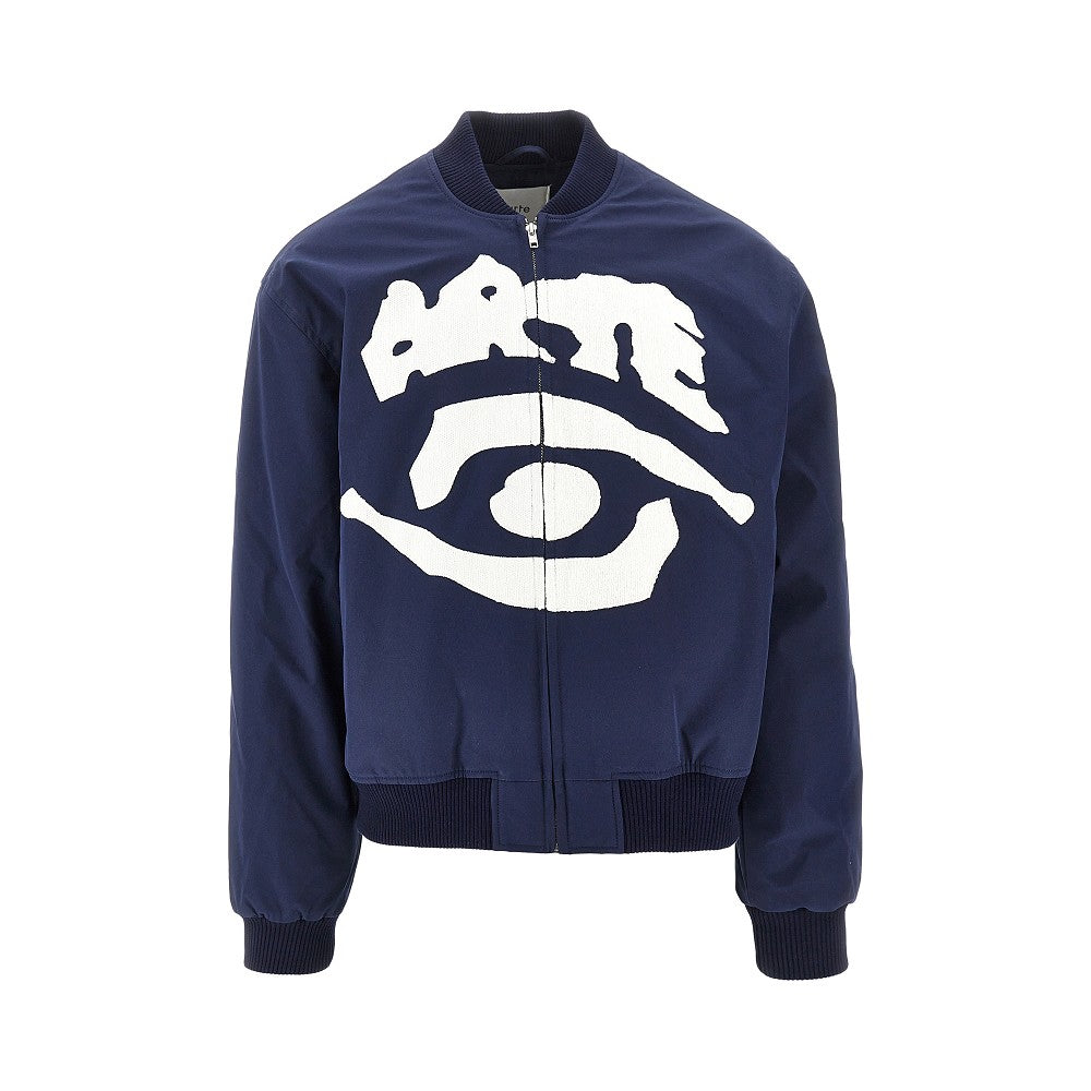 Eye Bomber Jacket con logo ricamato