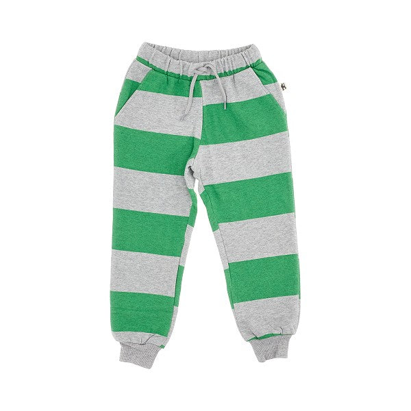 Joggers in cotone organico a righe