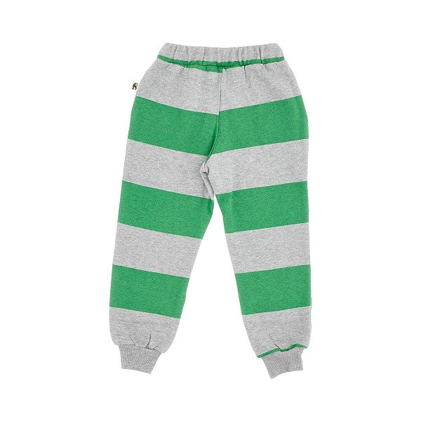Joggers in cotone organico a righe