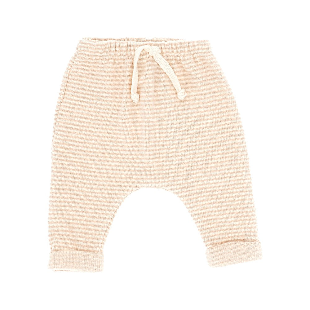 Pantalone in misto cotone a righe