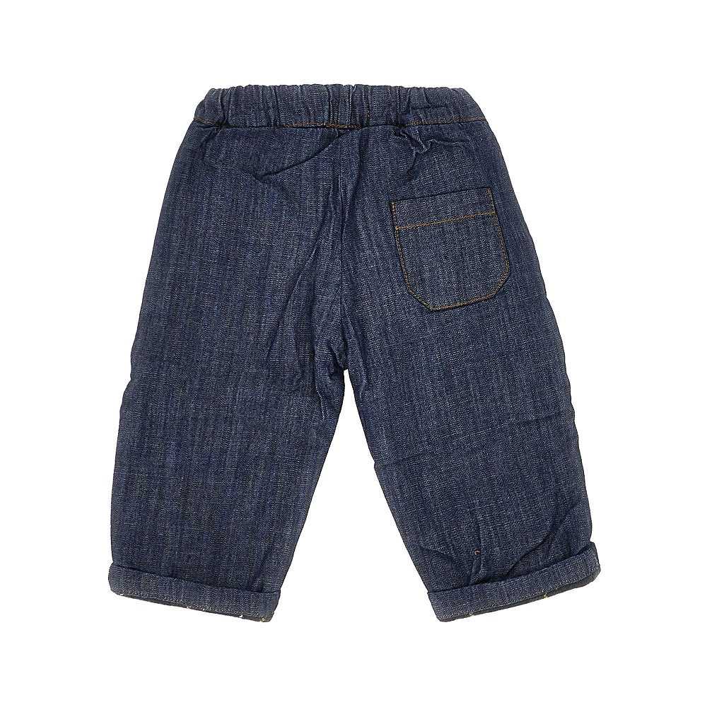 Pantalone in denim con fodera in flanella