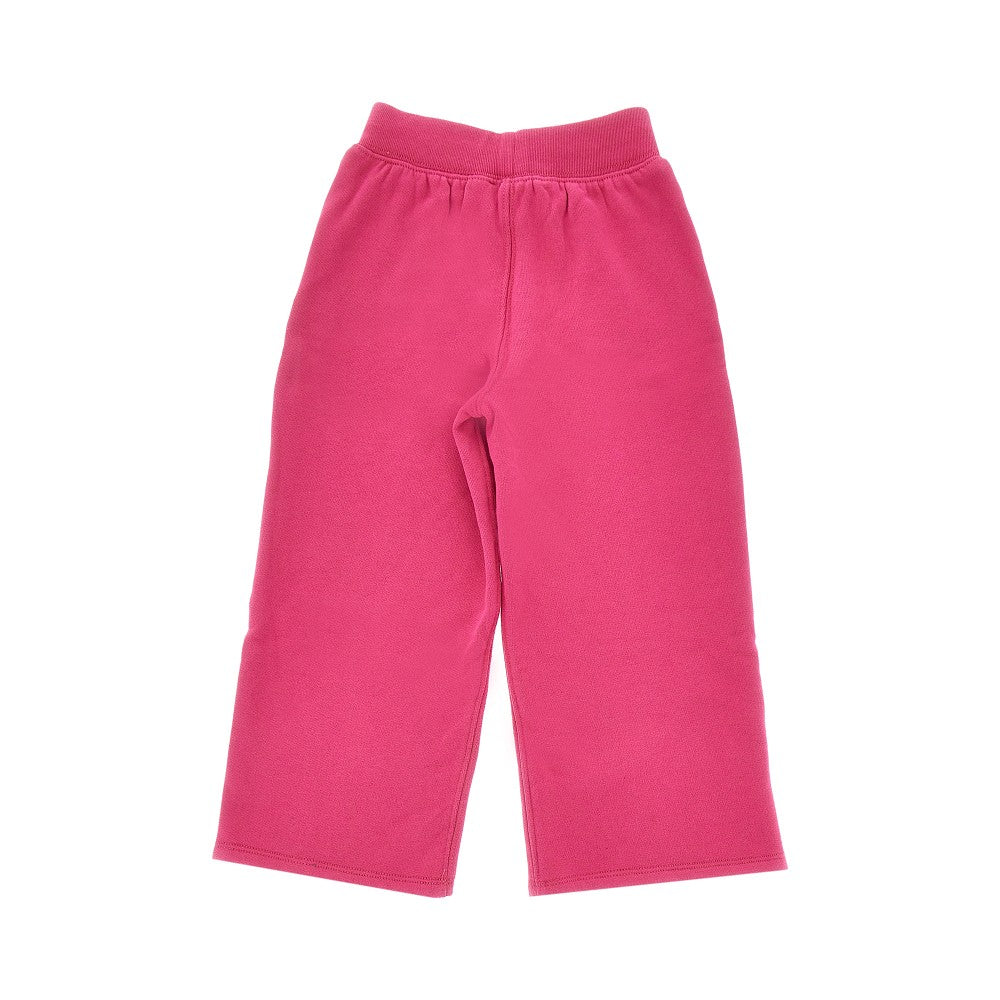 Cotton-blend pants with logo embroidery