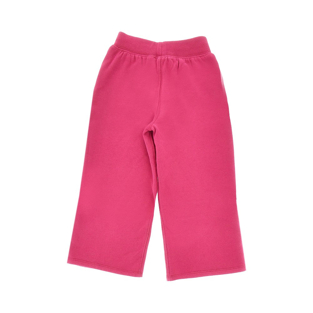 Cotton-blend pants with logo embroidery