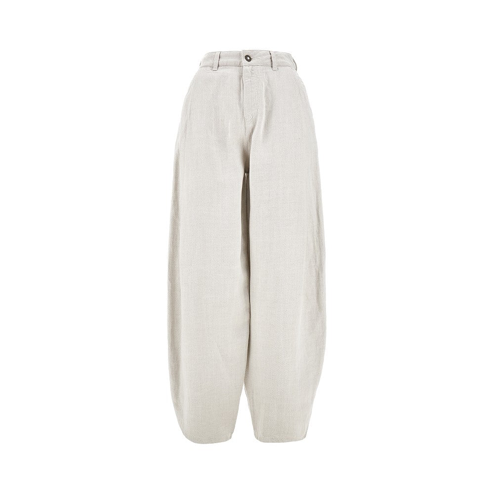 Linen-blend J80 pants