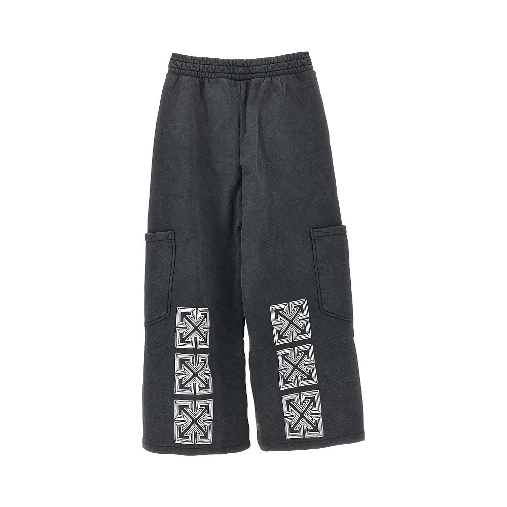 'Arrow Monogram' cargo sweatpants - KIDS