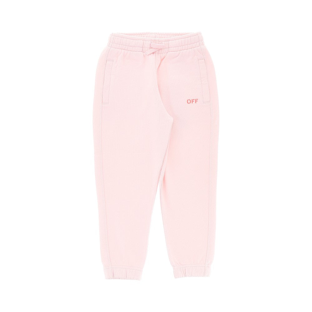 Diag print sweatpants