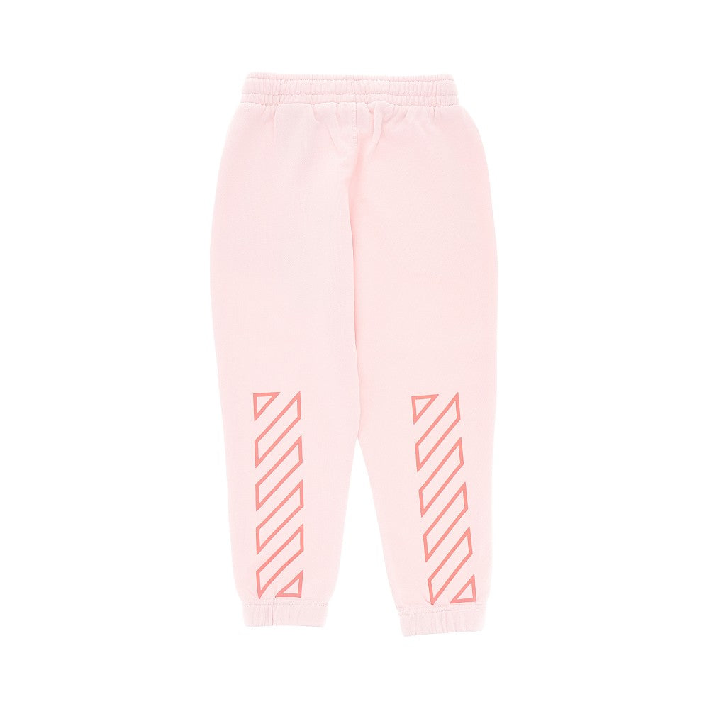 Diag print sweatpants