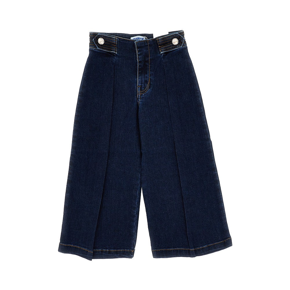 Pantalone a gamba ampia in denim