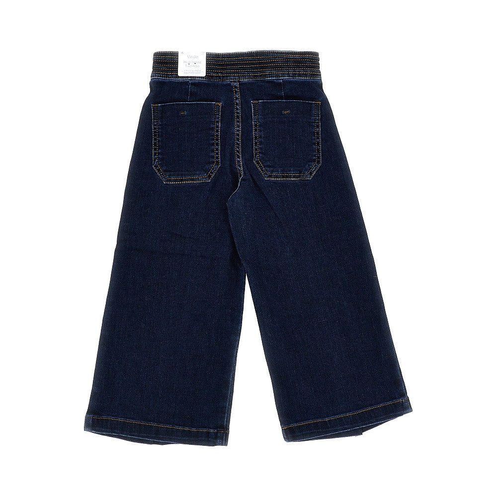 Pantalone a gamba ampia in denim