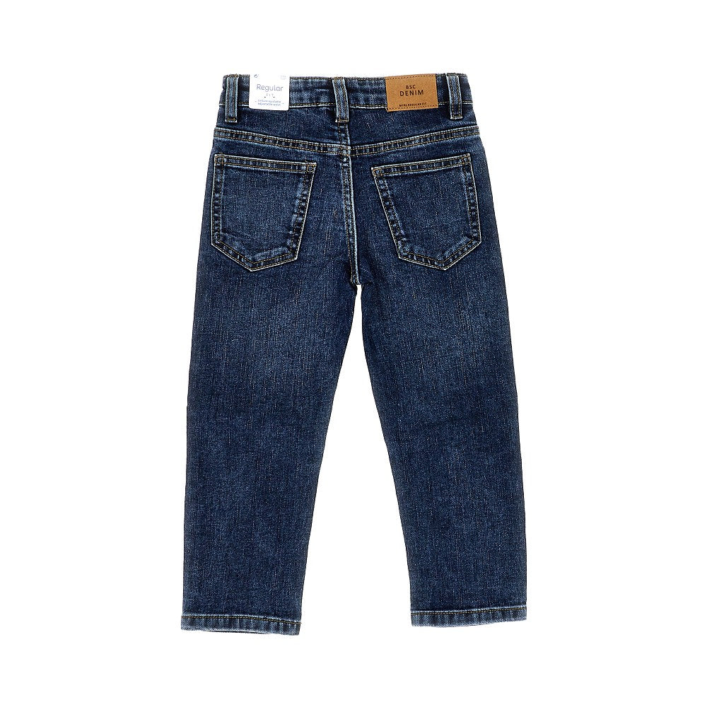 Stretch denim pants