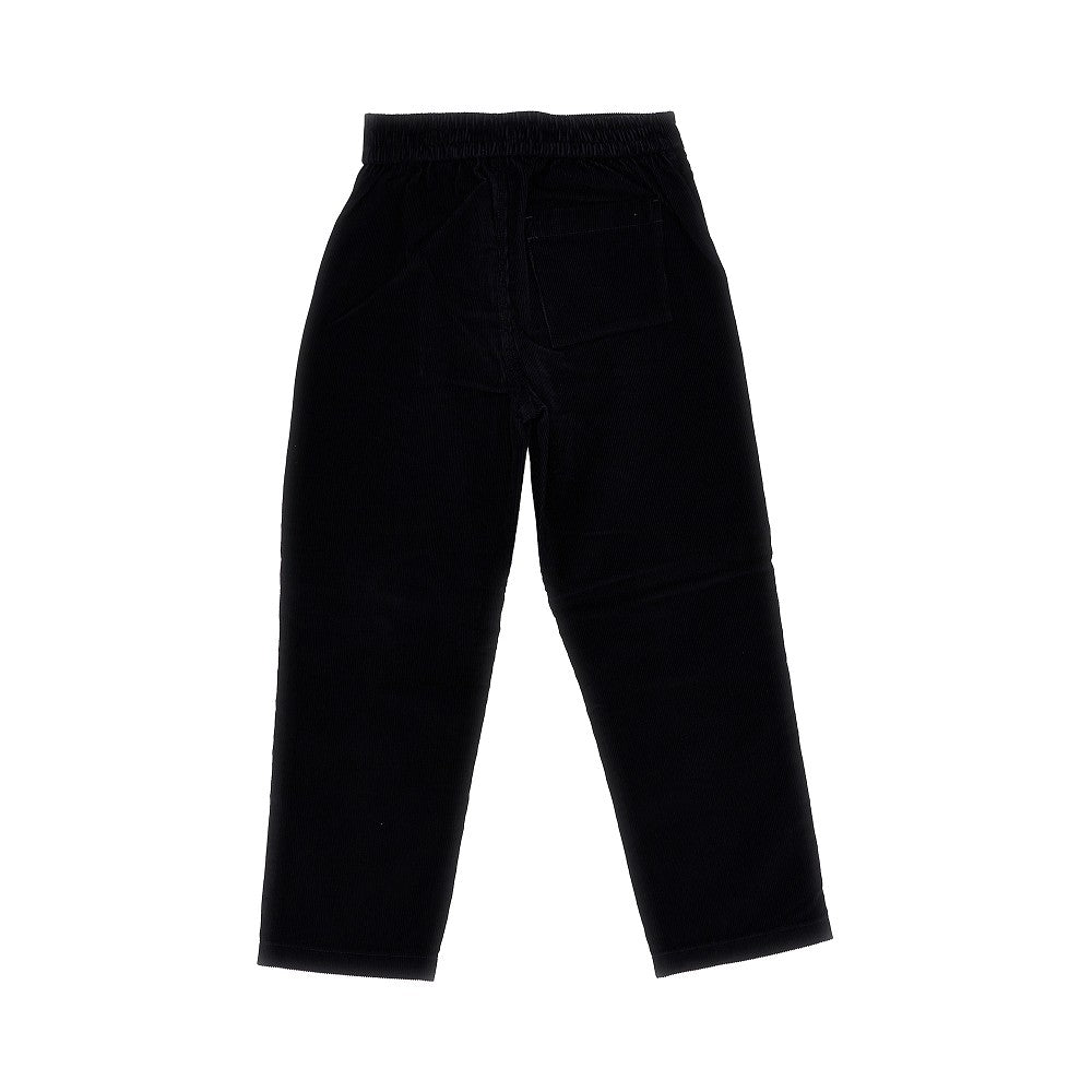 Pantalone in velluto con finiture Check