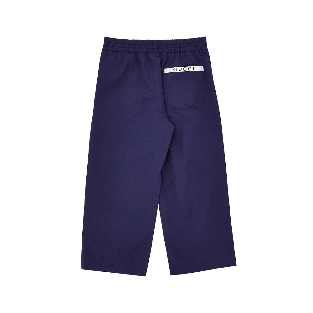 Popeline pants with darts