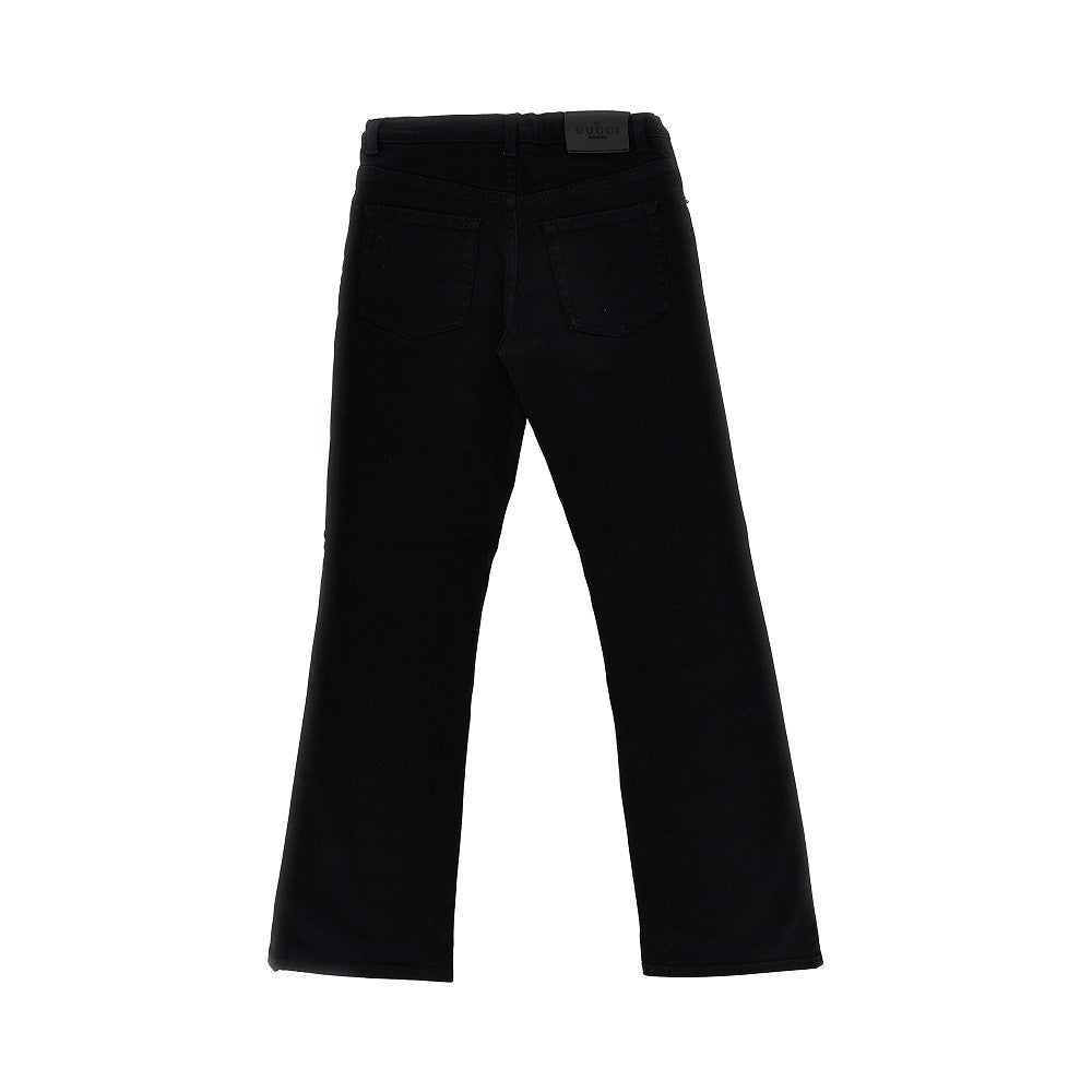 Jeans svasato con dettagli Morsetto