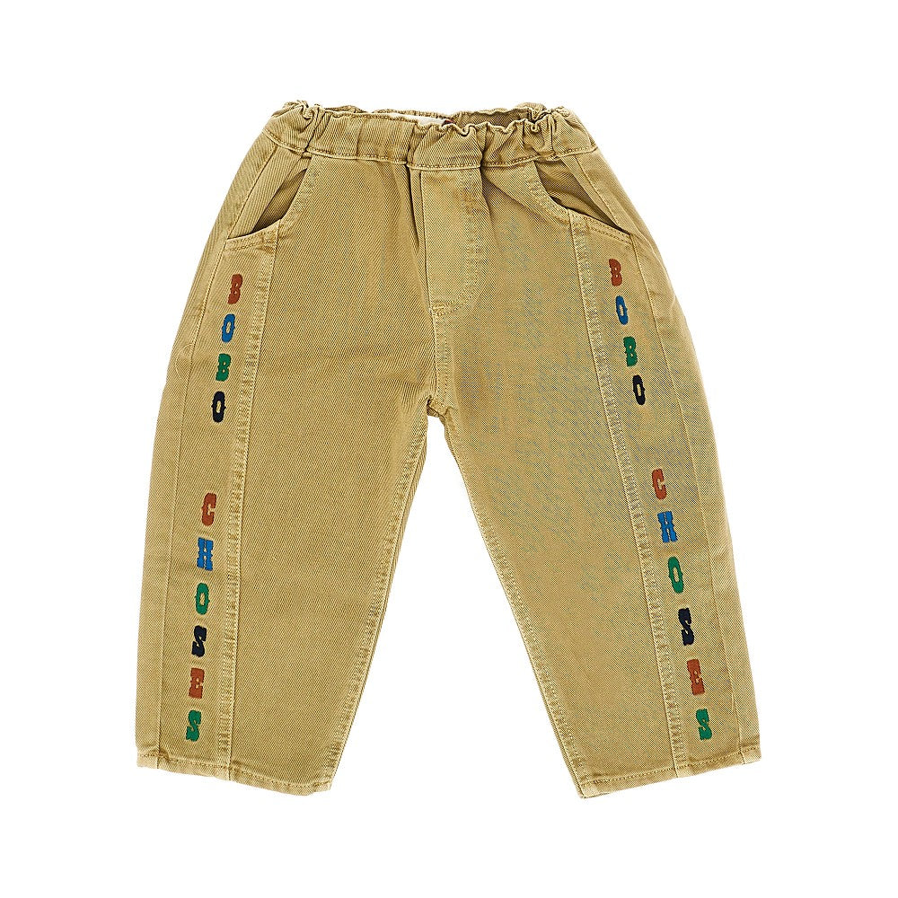 Denim pants with logo embroidery - KIDS