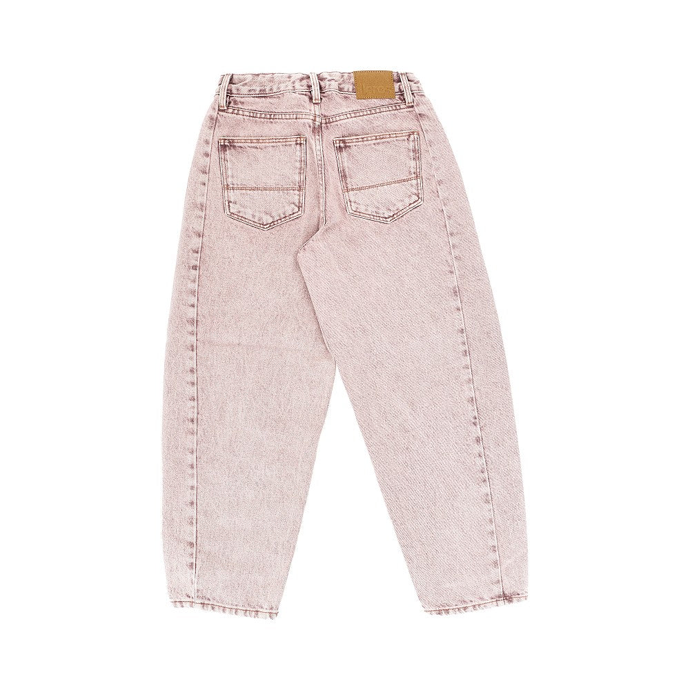 Faded cotton denim jeans
