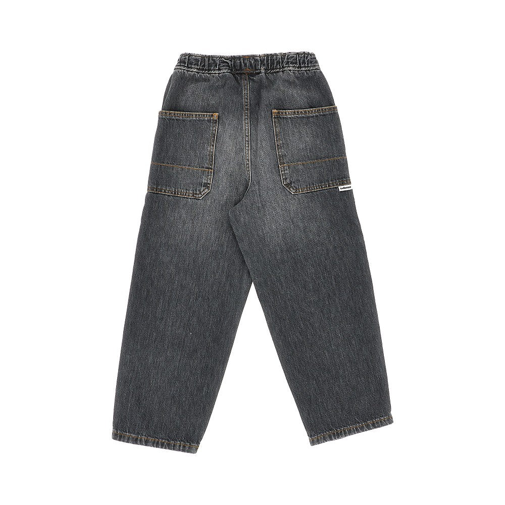 Denim jeans with faded effect