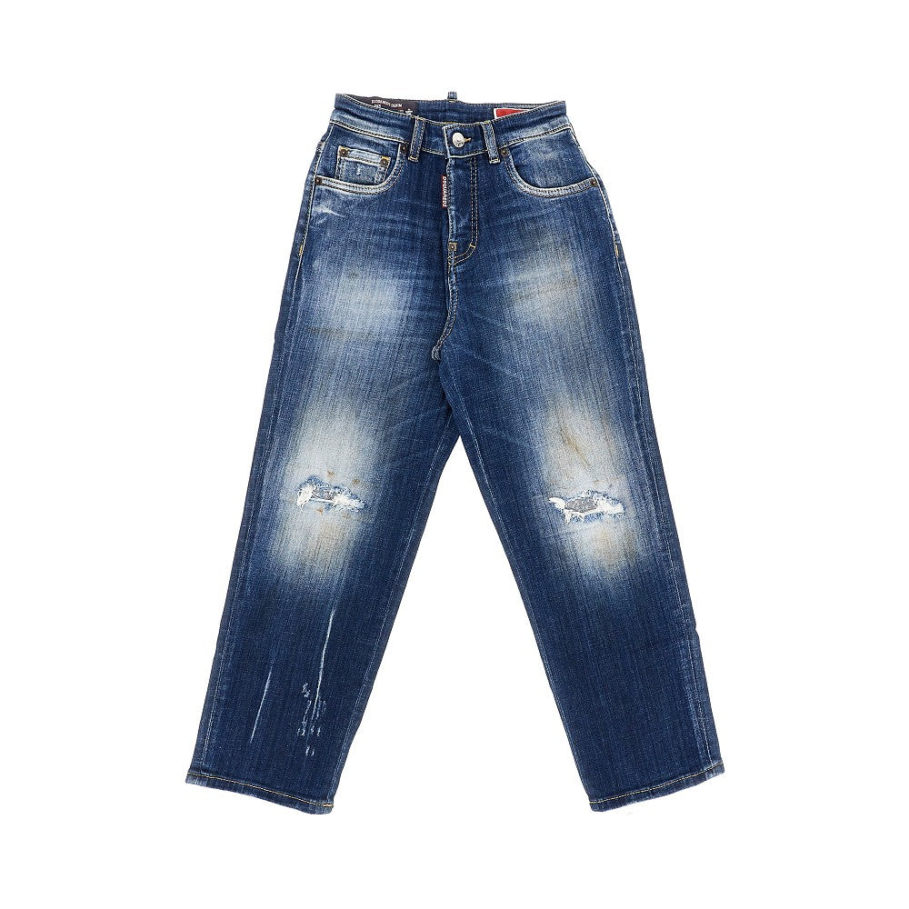 Jeans in denim effetto used
