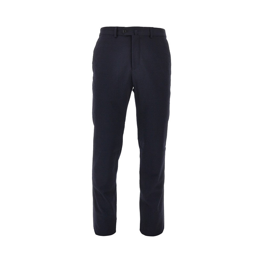 Textured wool pants