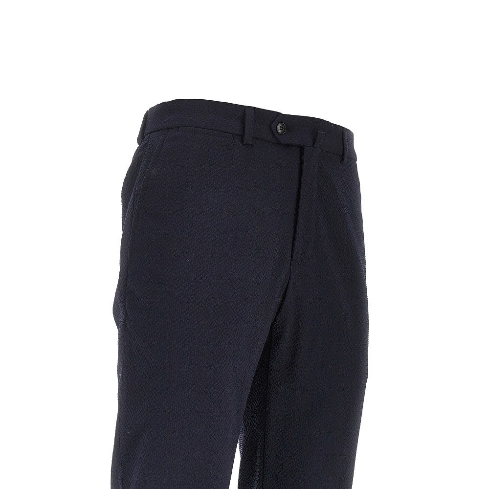 Textured wool pants