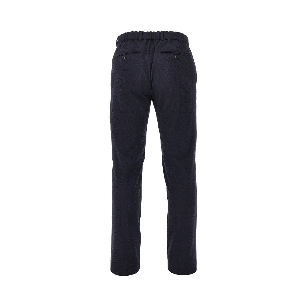 Textured wool pants
