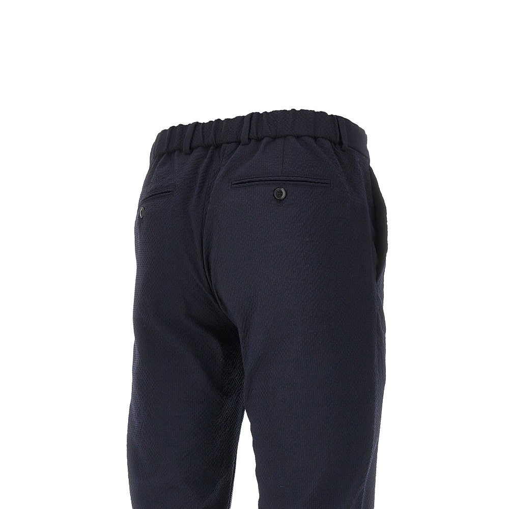 Textured wool pants