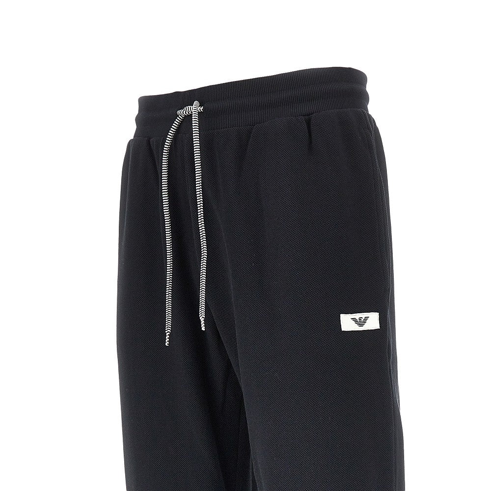Joggers in jersey piquet