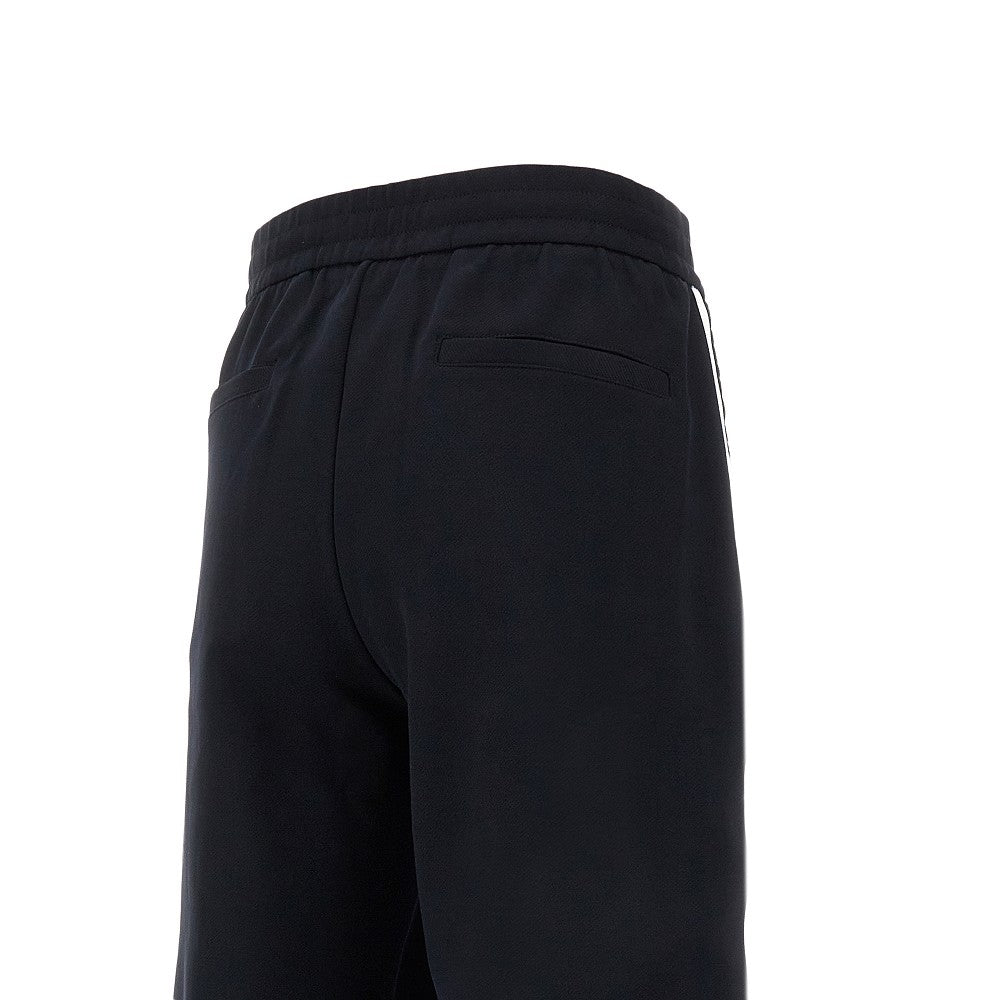 Jersey pants with side logo bands